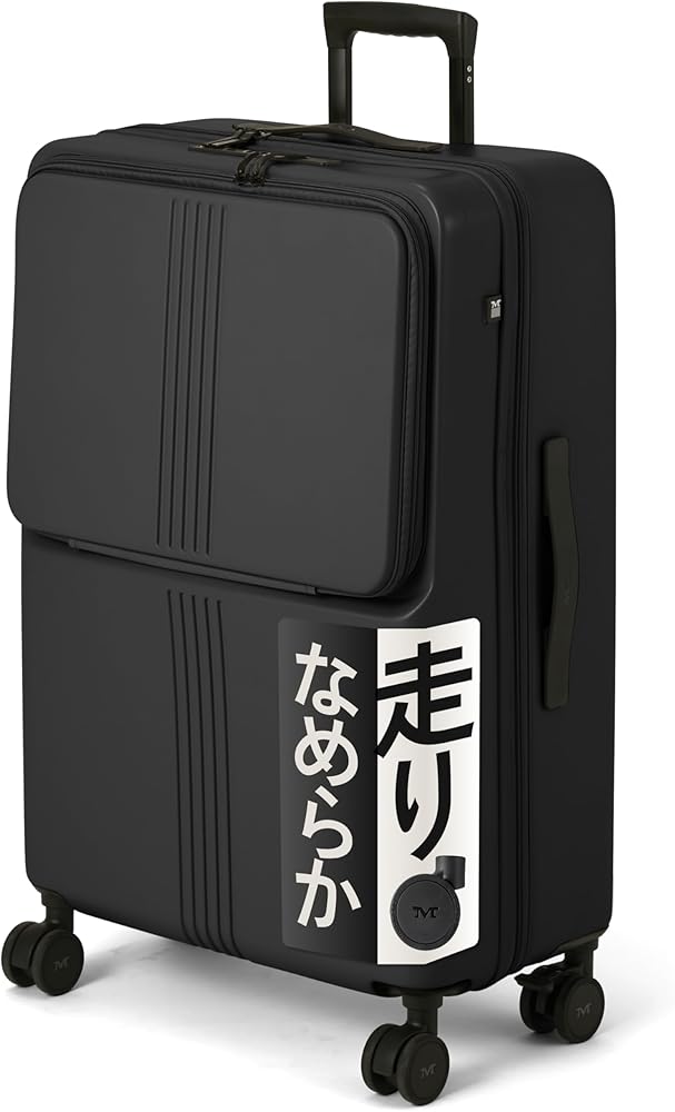 新品　美品　MAIMO　キャリーケース　黒 MAIMO フロントオープン スーツケース MAIMO STAND U スペアキャスター